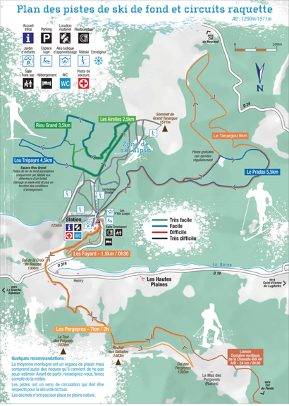 LE PLAN DES PISTES RAQUETTES ET SKI DE FOND LE PLAN DES PISTES RAQUETTES ET SKI DE FOND